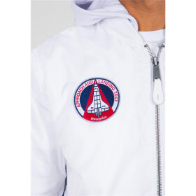 Alpha Industries MA-1 TT Hood NASA, white