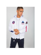 Alpha Industries MA-1 TT Hood NASA, white