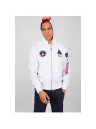 Alpha Industries MA-1 TT Hood NASA, white