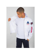 Alpha Industries MA-1 TT Hood NASA, white