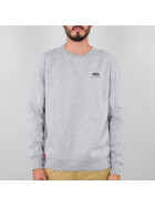 Alpha grey Basic Industries Sweater Small Logo, heather