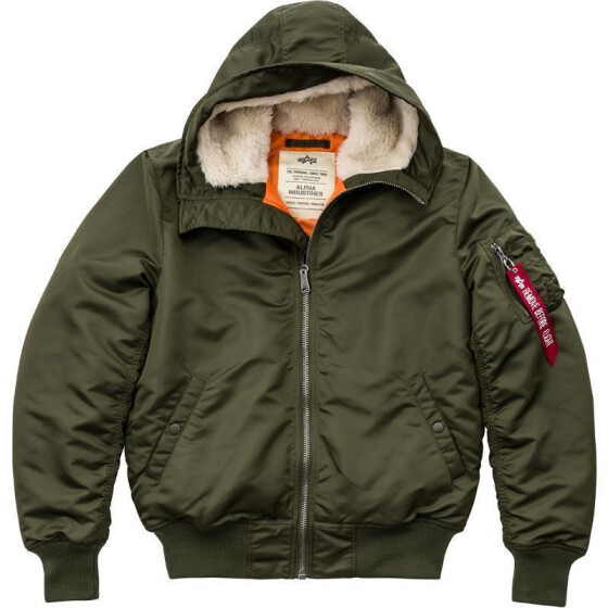 Alpha Industries MA-1 HOODED, dark green L