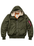 Alpha Industries MA-1 HOODED, dark green L